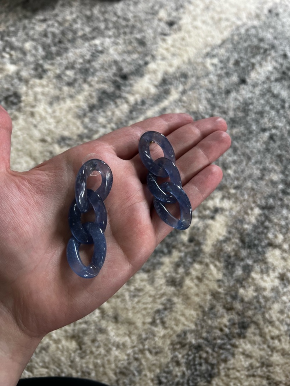 Chunky Linked Resin Earrings
